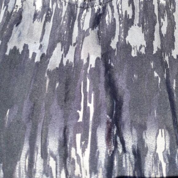 Express Top Womens XS Ombre Paint Splatter Striped Batwing Cape Cutout Shoulders - Picture 14 of 14